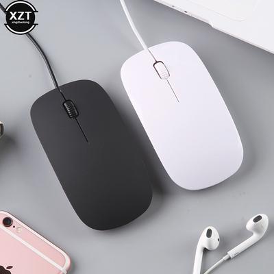 Neutral Wired Mouse 2.4Ghz with USB Cable Ergonomic Ultrathin Mice for PC Laptop Business Computer Office Mouse 1.2m