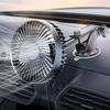 Car Suction Fan Rotatable Adjustable Windshield Fan With Strong Suction Low Noise Telescopic Compact 3-Speed Settings Air