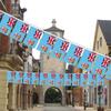 (SKY FLAG)Fiji Bunting Flags 14x21cm 20pcs/lot Fiji String Flags Pennant Banner for Festival Party Decoration