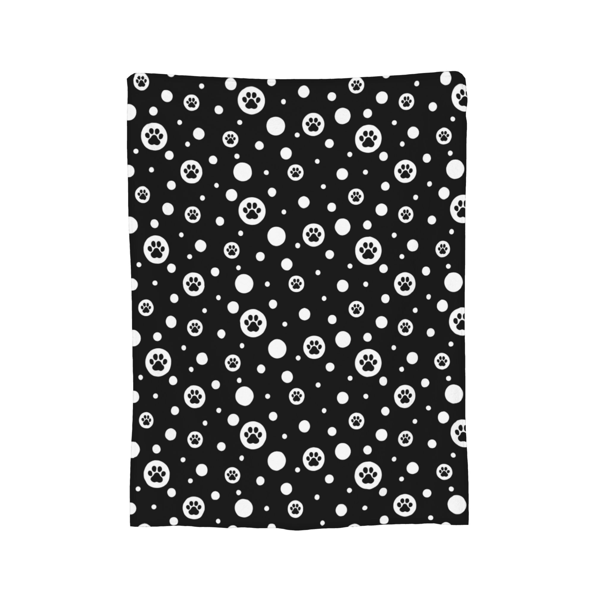 Colorful Dog Paw Animal Foot Prints Blanket Flannel Multi-function Lightweight Throw Blanket for Sofa Office Plush Thin Quilt 30x40in