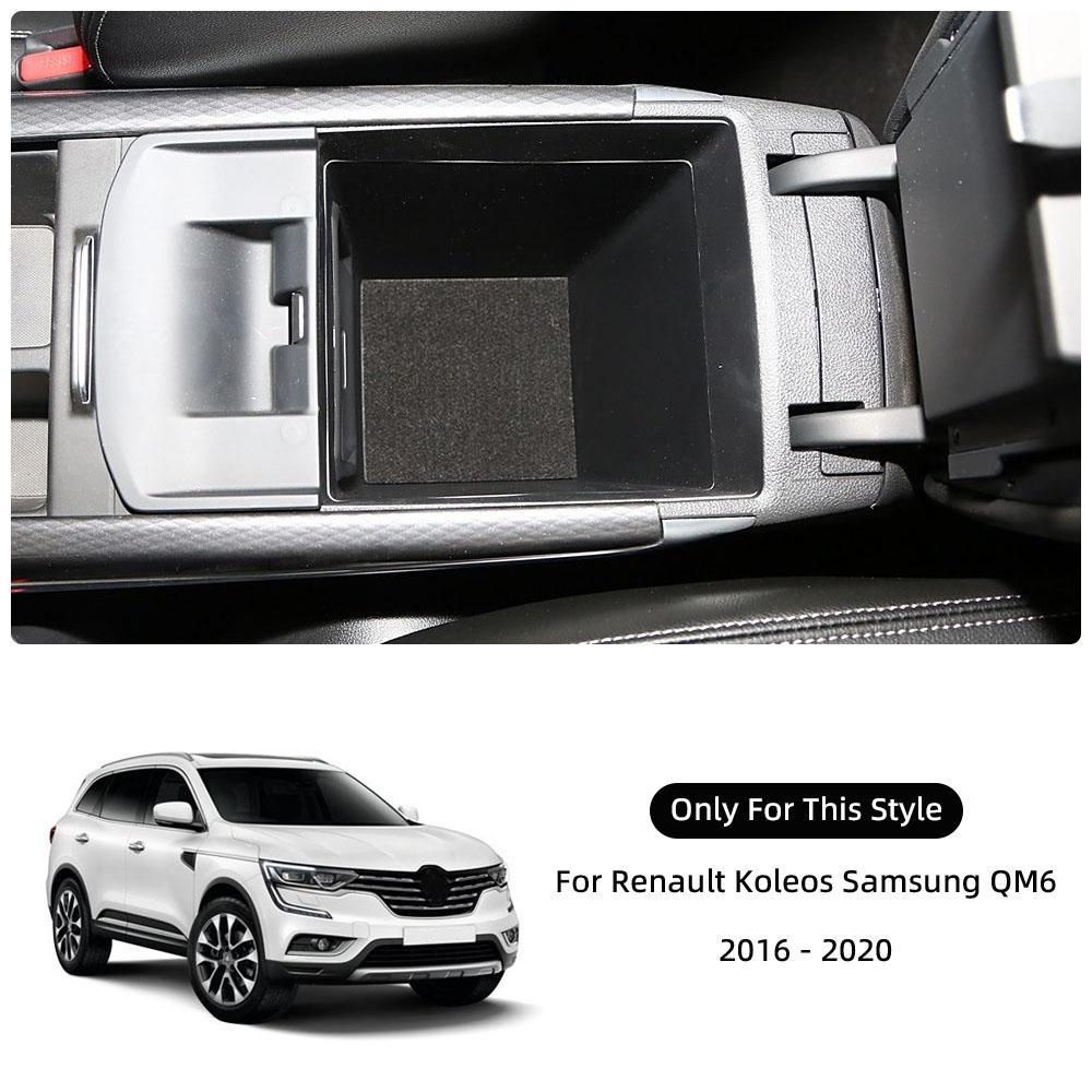 ABS Armrest Storage Box for Renault Koleos Samsung QM6 2016 2017 2018 2019 2020 Center Console Organizer Tray Interior Accessories