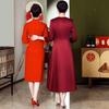 Spring wedding mother dress noble and improved cheongsam light mother-in-law wedding dress