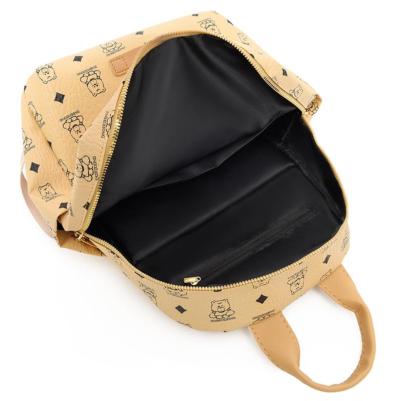 Print Rucksack Große Kapazität Umhängetasche PU Damen Reisetasche