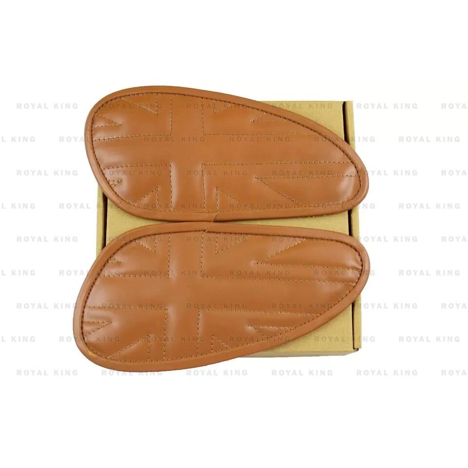 Tank Knee Pad for Royal Enfield Interceptor 650 Union Jack Tan