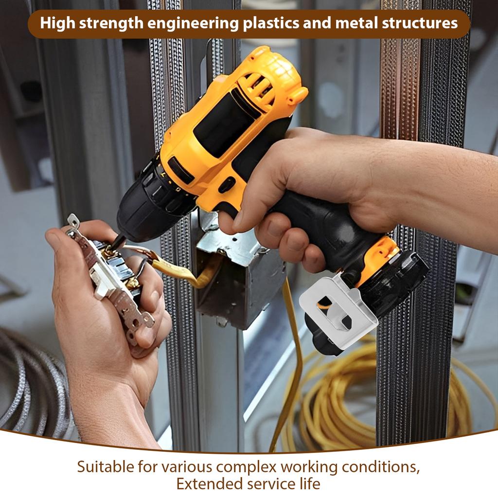 2 Sets Tools Belt Clip Magnetic Bit Holder Replacement Hooks Clips, Power Tools Belt Buckle AccessoriesTool for Impact Drills