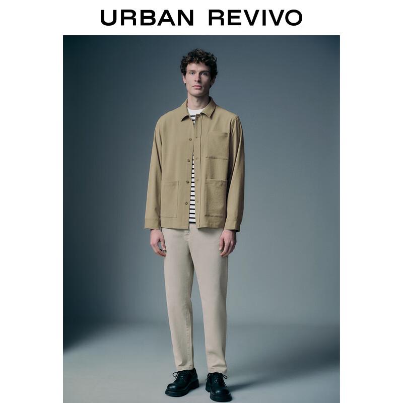 

UR Men s Multi-Pocket Textured Lapel Jacket S