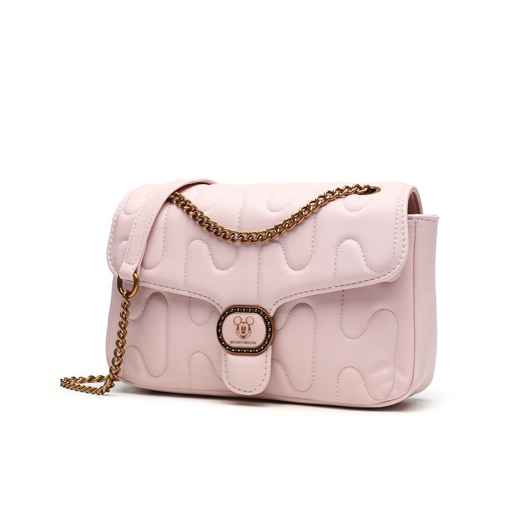 New Disney Mickey PU Shoulder Bag, Crossbody Bag Regular Women's Black/Pink BMK-71505