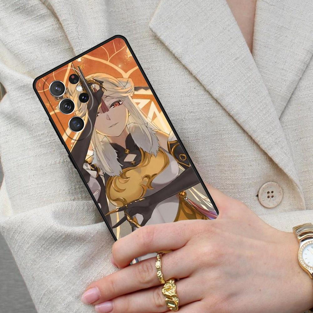Ningguang Genshin Impact Cell Phone Case for Samsung Galaxy S26 Ultra S25 S24 S23 S22 S21 S20 Note10 Cover