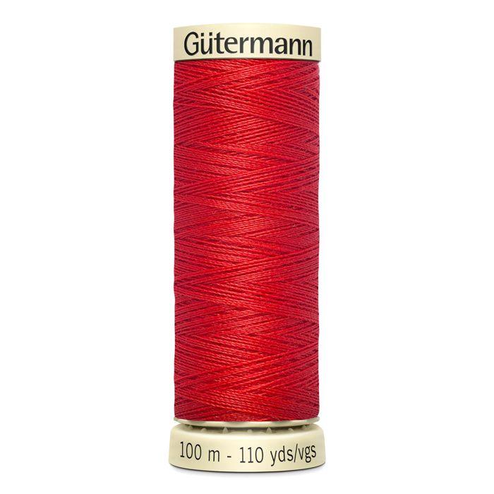 Sewing Thread 100% Polyester Gutermann 1 Spool - Att 364 - Bright Red - 788988-364