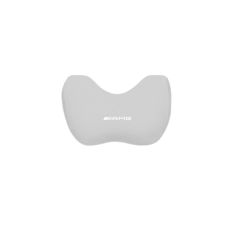 Car Suede Headrest Lumbar Waist Support Cushion Interior Accessories Car Hub Cap For Mercedes Benz AMG W214 W205 W204 W206 W213 DB1