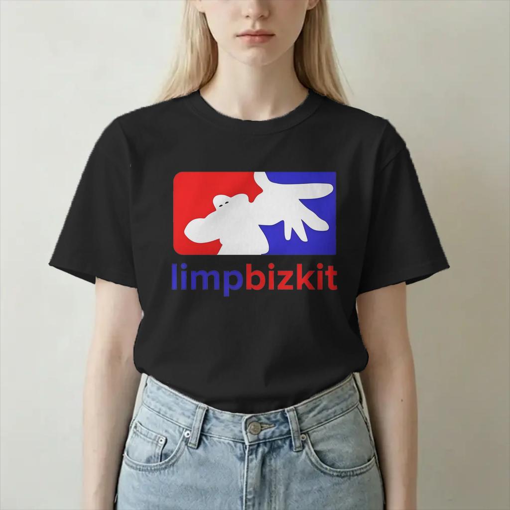 Unisex Unisex Limp Bizkit Band Logo T Shirts Pure Cotton Tops Funny Short Sleeve O Neck Tee Shirt Gift Idea Tshirt