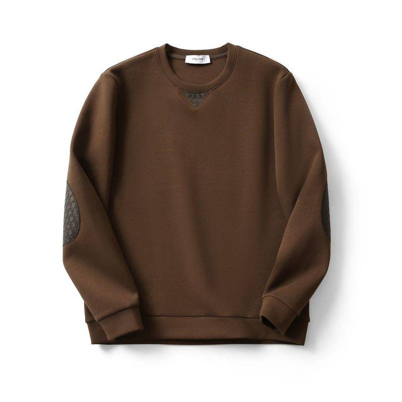 American Light Luxury Air Cotton Sweatshirt Men 2024 New Spring and Autumn round-Neck Non-Hoodie Export Men Casual Jacket