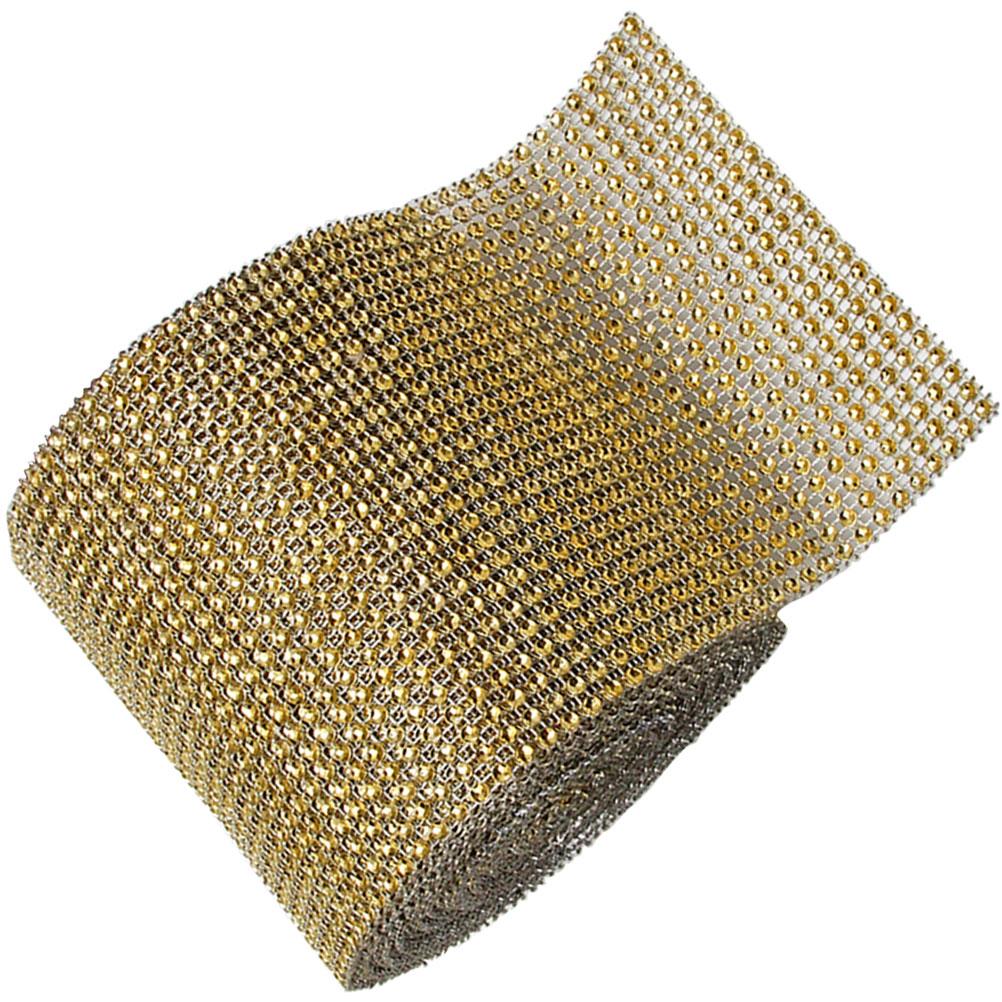 Black Rhinestone Mesh Roll Sparkling Diamond Ribbon Smooth Attach Wedding Cake Decoration Birthday Party Crafts