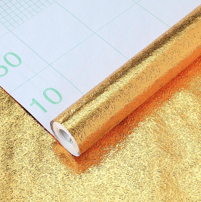 

Самоклеящиеся наклейки из алюминиевой фольги для кухни, водостойкие, масляные, водонепроницаемые, наклейки для плиты, обои для кухонного фартука Pegatinas De Pared 40cmX100cm