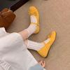 French Temperament One-word Belt Inner Height-increasing Single Shoes 2025 New Fairy Bow Shallow Mouth Mary Jane Shoes Women