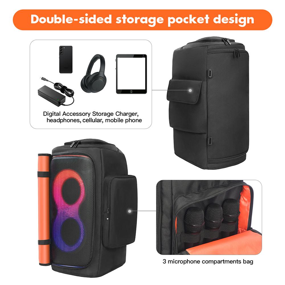 Speaker Dust Cover Zipper Closure Portable Speaker Dust Case Anti-Slip Double-Sided Speaker Storage Bag for jbl PARTYBOX 110/120