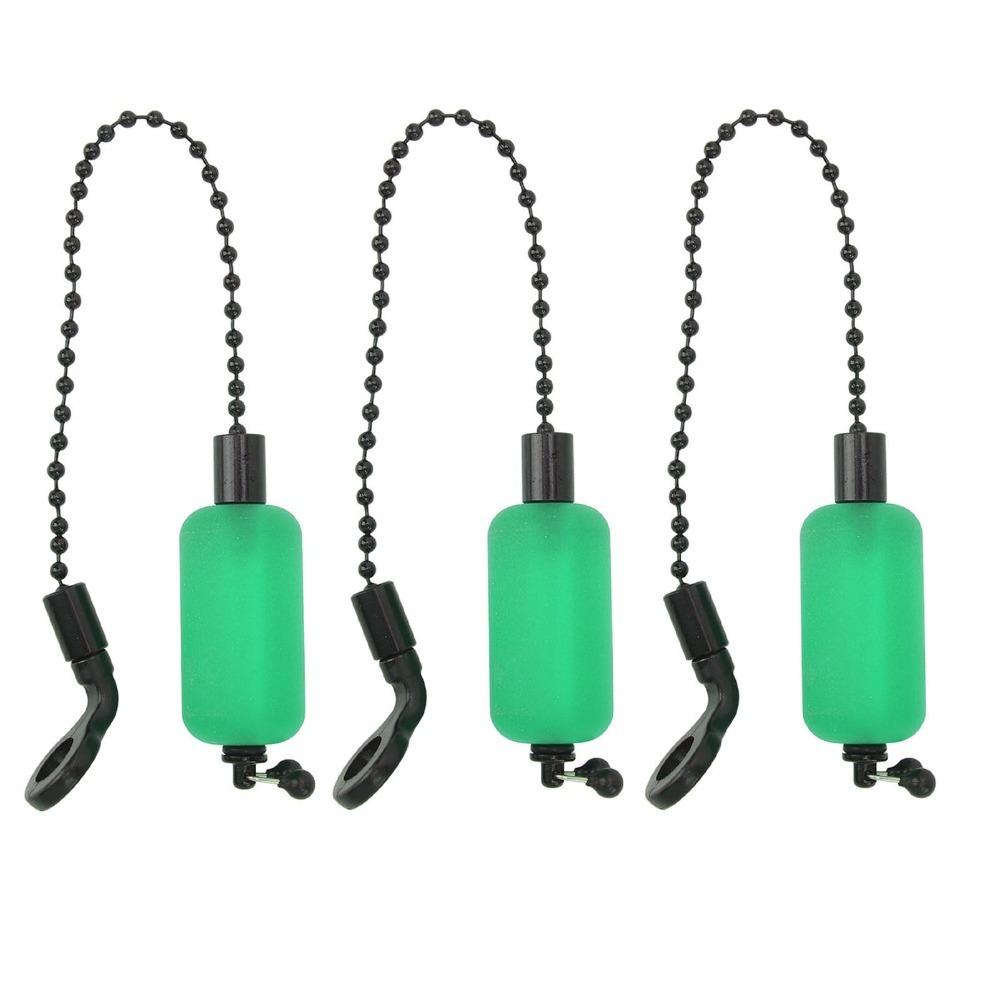 3PCS Iron Bite Indicator Alerter 5mm Hole Fishing Alarm Hanger Fishing Alarm Chain  Outdoor Use
