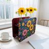 DIY Diamond Painting Wooden Tube Vase Two-Sided Pattern 5D DIY Vase Diamond Painting Kit for Adults Gift Idea Home Office Decor