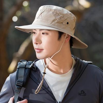 New Outdoor Sunscreen Fisherman Hat Men's and Women's Sunshade UV Protection Sun Hat Western Cowboy Camping Mountaineering Hat