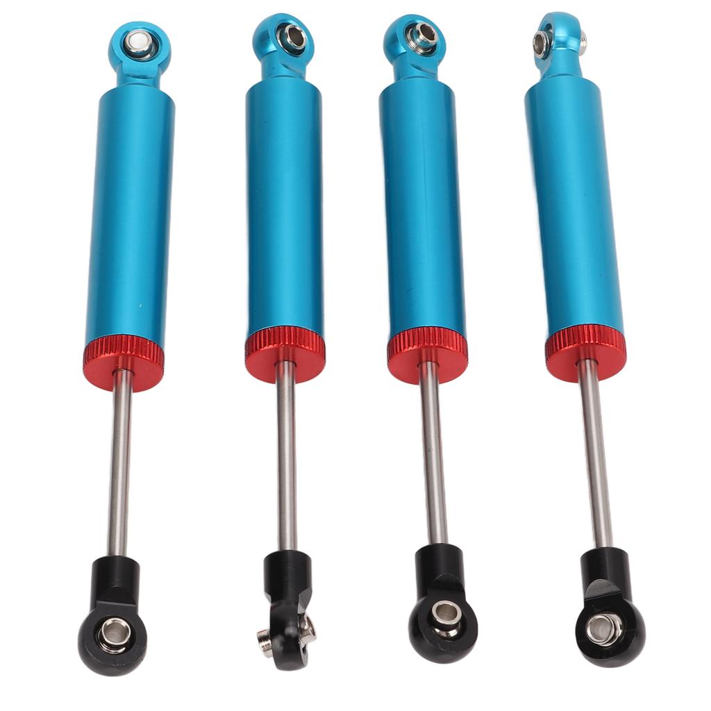 4 Stück RC Auto Stoßdämpfer Aluminiumlegierung Öldruckdämpfer für 110 Simulations-Kletterauto 110mm Blau