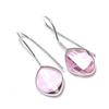 Natural Pink Kunzite Gemstone 925 Sterling Silver Jewelry Earring 1.18" AE-12633