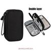 1Pc NEW Travel Organizer Bag Cable Storage Organizers Pouch Carry Case Portable Waterproof Double Layers Storage Bags Cable Cord