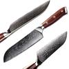 GRANDSHARP Santoku Knife 6.9'' Japanese Damascus 67 Layers Vg10 Steel Chef Kitchen Knife Cutting