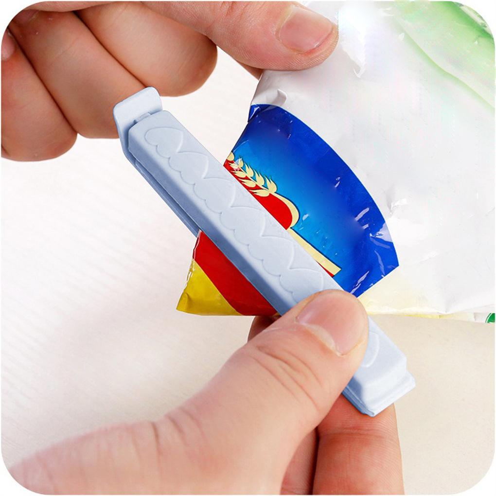 Pachet de 5 Clipsuri de Sigilare cu Capse pentru Pungi de Gustări, Plastic PP, Sigilator Etanș la Umiditate, Accesorii pentru Clame Pungi Desert, Cereale, Nuci