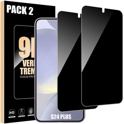 2 Tempered Glass Anti-Spy - BOOLING - for Samsung Galaxy S24 Plus - Scratch-Resistant Glass Protection