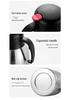 European Style 2L Stainless Steel Thermos Flask - Double-layer Vacuum Insulated Coffee Pot, Household Hot Water Bottle with Custom Logo.