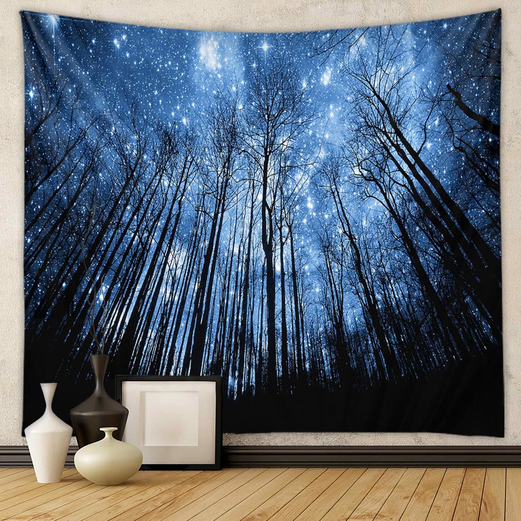 Home Tapestry Wall Hanging Forest Tapestry Background Fabric For Living Room Bedroom Decor Decorative Wall Art
