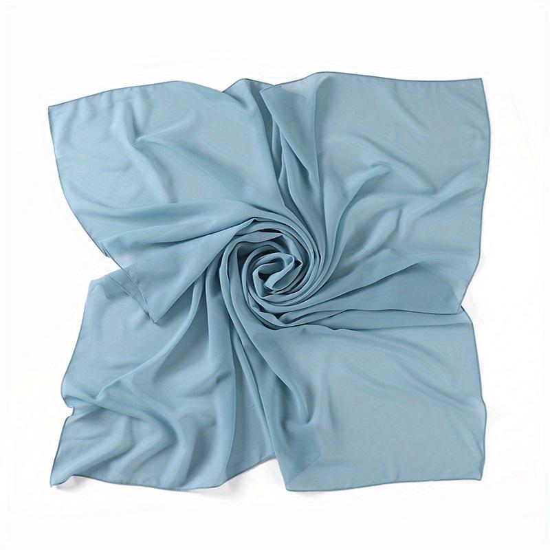 

Рамадан шифоновый хиджаб шарф 110*110 см однотонный мусульманский модный платок платки для женщин исламские повязки на голову женские шарфы вуаль