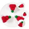 20Pcs Mini Woolen Christmas Hat Set for DIY Decor Crafting High Quality Fade Resistant Santa Hat Ornament for Gifts Home Party