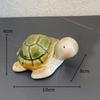 Cute Cartoon Little Turtle Statue Decorativ Tray Desk Decoration Ornaments Creative Turtle Sculpture Room Aesthetic Decor