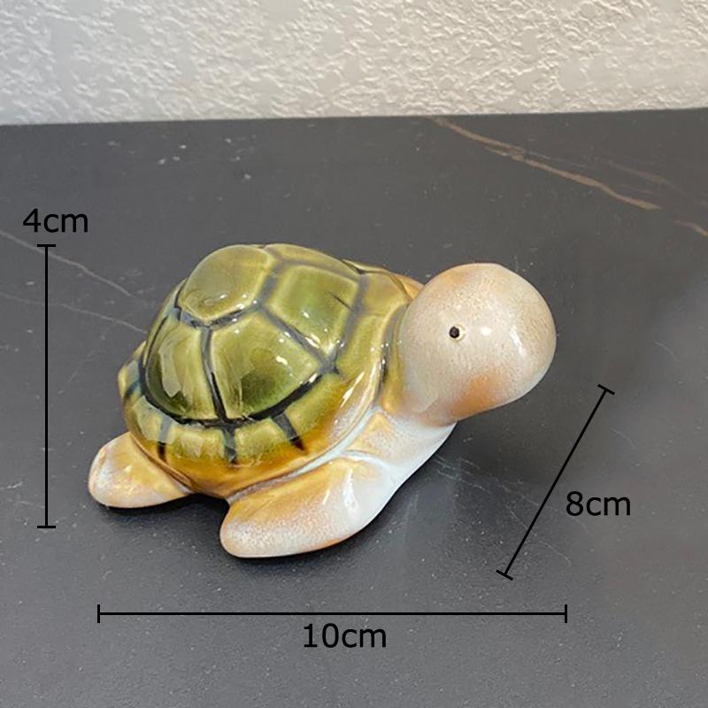 Cute Cartoon Little Turtle Statue Decorativ Tray Desk Decoration Ornaments Creative Turtle Sculpture Room Aesthetic Decor