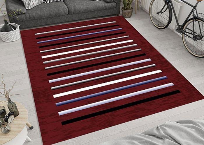 Bordeaux Striped Rug Dimensions - 160x230