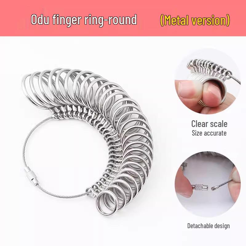 Măsurător de inele Hong Kong - Instrument de măsurare a degetului pentru mărimea exactă a inelului