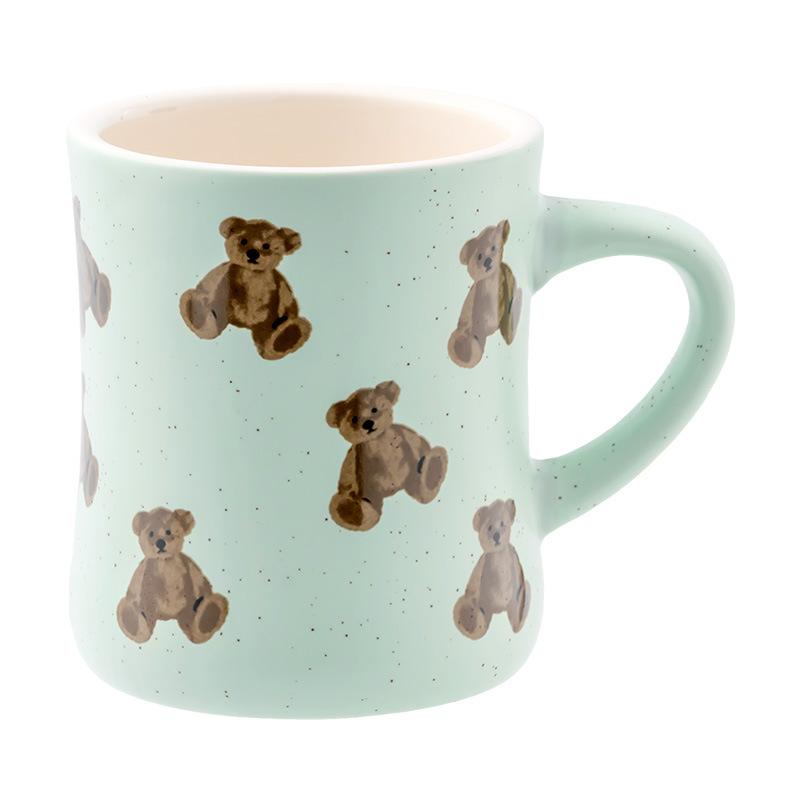

Cute ceramic bear cup ins wind breakfast cup milk cup household water cup office mug coffee cup 301-400ml