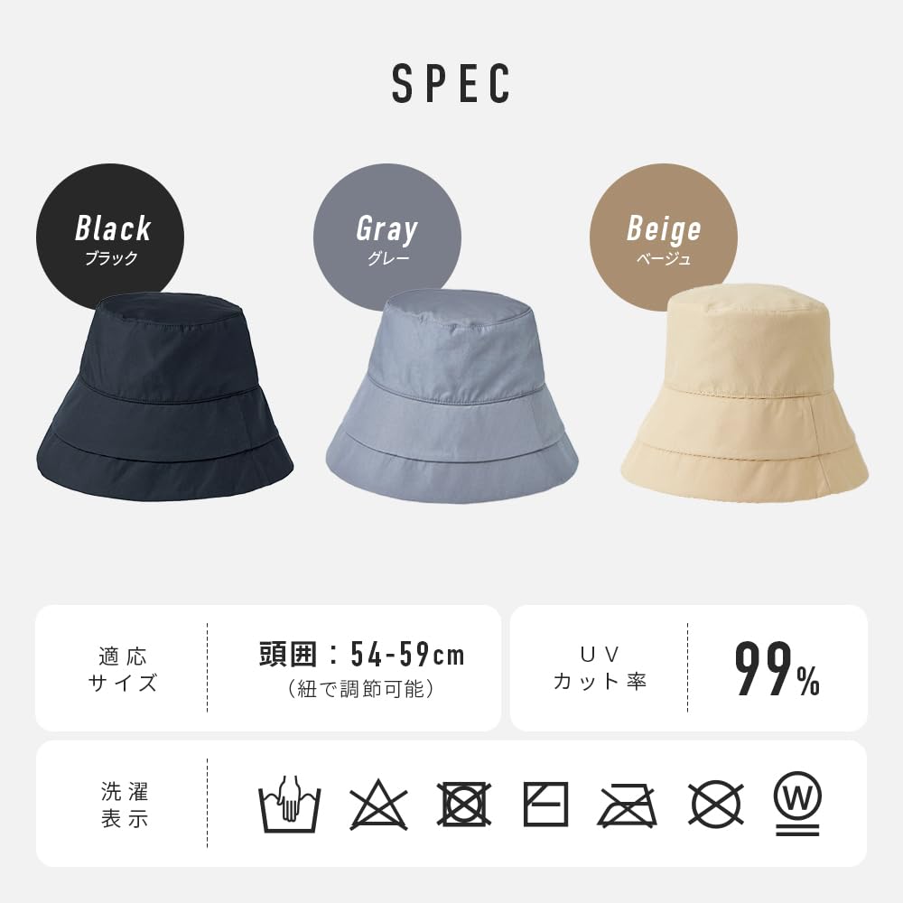 Hat hat that can be worn low over the eyes [Imedia] Black/UV