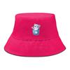 Bucket Hat With Cute Cat Print , Dog Claw Pocket Fisherman Cap Solid Color Wide Brim Unisex Basin Hat