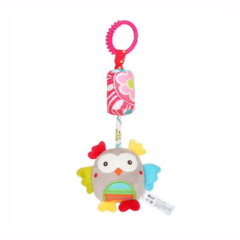 

Baby Tactile Hanging Rattles Plush Learning Plaything Plush Animals Stroller Infant Car Bed Crib With Teether For Babies Toddlers