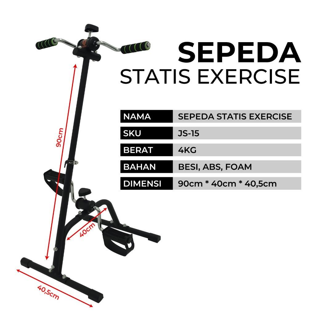 Gym Fitness Sports Static Bike / Home Sports Equipment Pedal Exerciser Foot and Hand Therapy Portable Static Bike JS-15