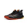 Li Ning Kids Round Head Comfortable Non-Slip Wear-Resistant Rebound Mid-Top Basketball Shoes Kids basketball shoes Black Gray YKBU088-3