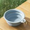 Folding Pet Bowl Portable Dog Water Bowl Foldable Pet Feeding Dish Collapsible Cat Bowl with Carabiner for Travel Outdoor Hiking