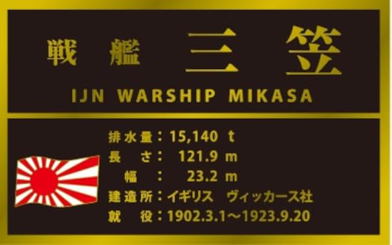 Foresight 1/700 Japanese Navy Battleship Mikasa with Nameplate Plastic Model Kit SML-030 (Ship)