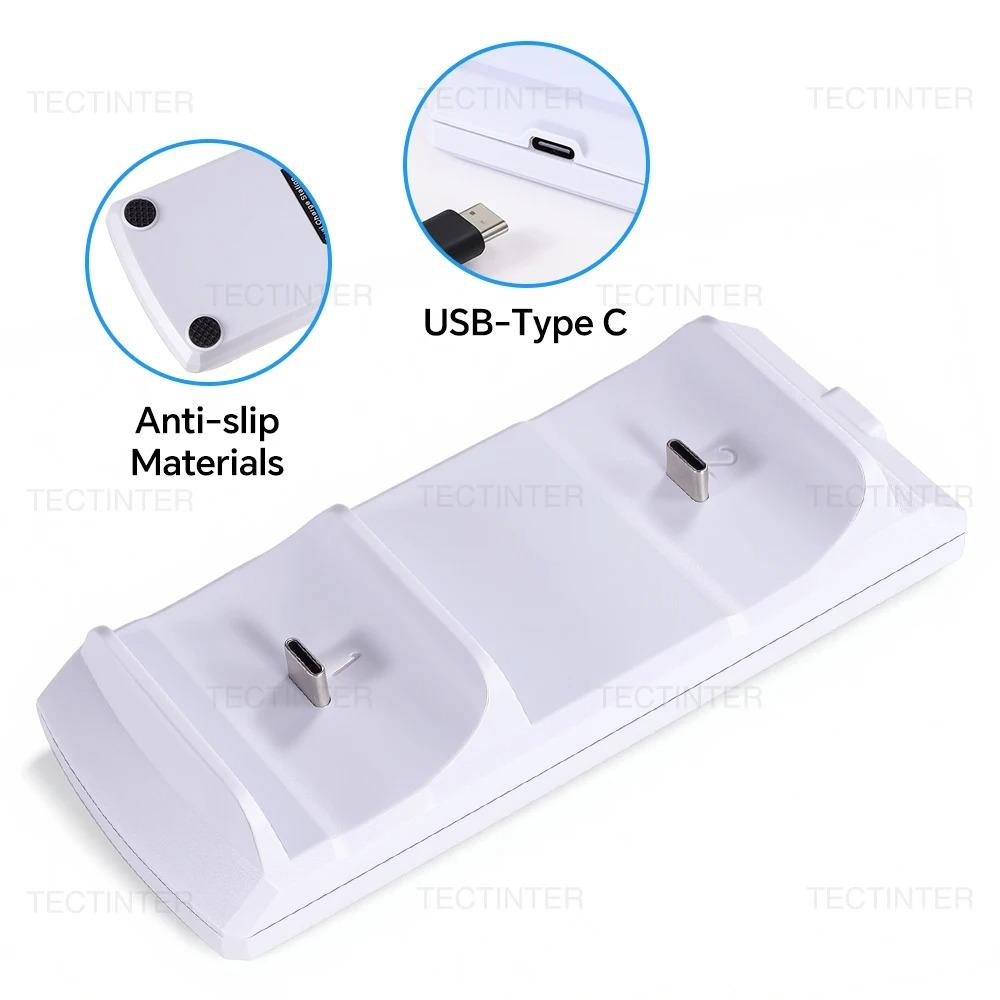 Dual Fast Charger for PS5 Wireless Controller Charging Dock Station Base Stand for Playstation 5 Gamepad Gaming Accessories