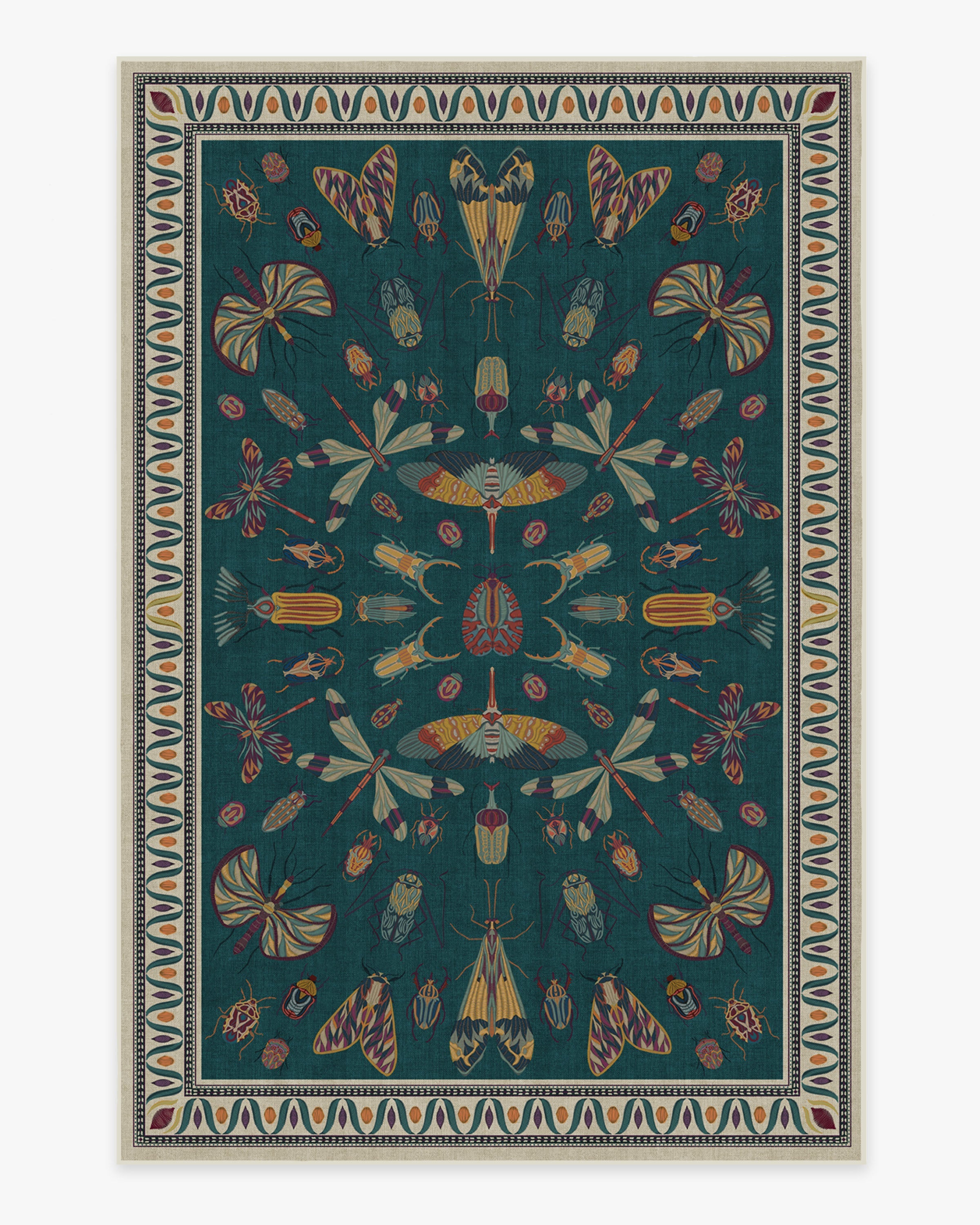 Vintage viesistabas paklājs Iris Apfel Flutterby
