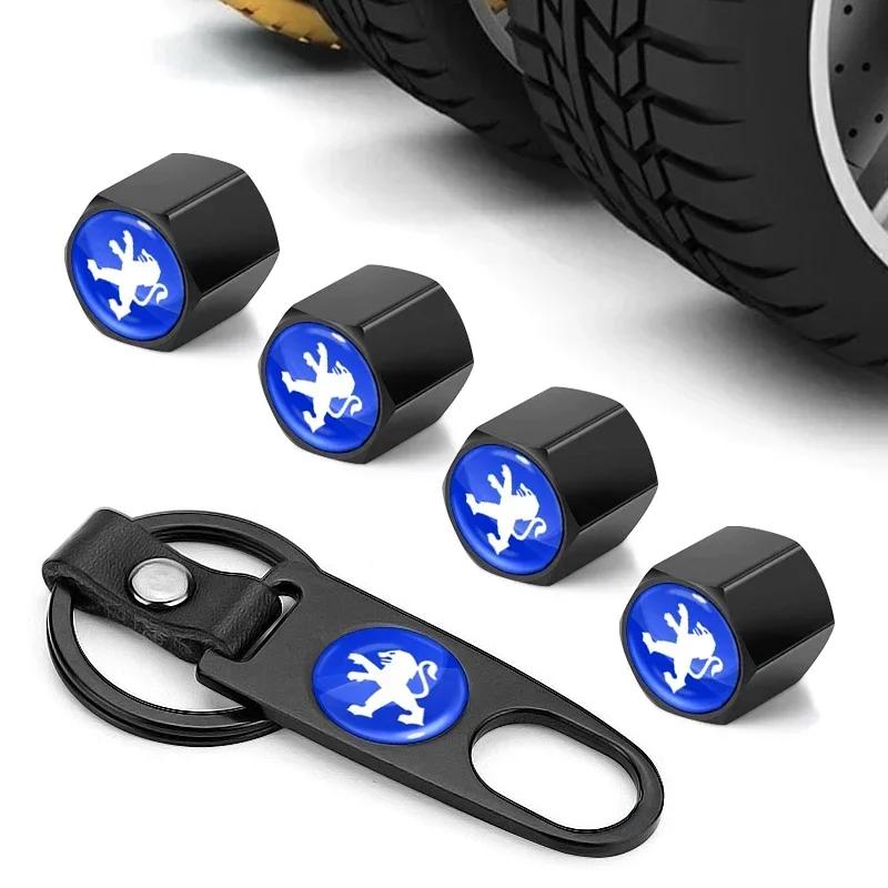 Klíčenka na auto Víčko ventilku pneumatiky Styling auta Pro Peugeot 107 106 205 4008 301 206 307 308 3008 207 208 407 508 5008 2008 Příslušenství