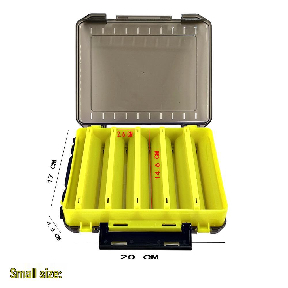 Doppelseitige Angelbox für Kunstköder: Minnow, VIB, Spinner, Hart- & Weichköder