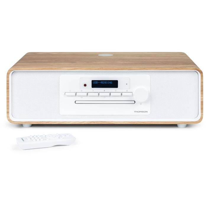 Micro-chaîne Bluetooth - THOMSON - CD/MP3/USB/Radio FM/DAB+ - 75W - Affichage LCD - Télécommande
